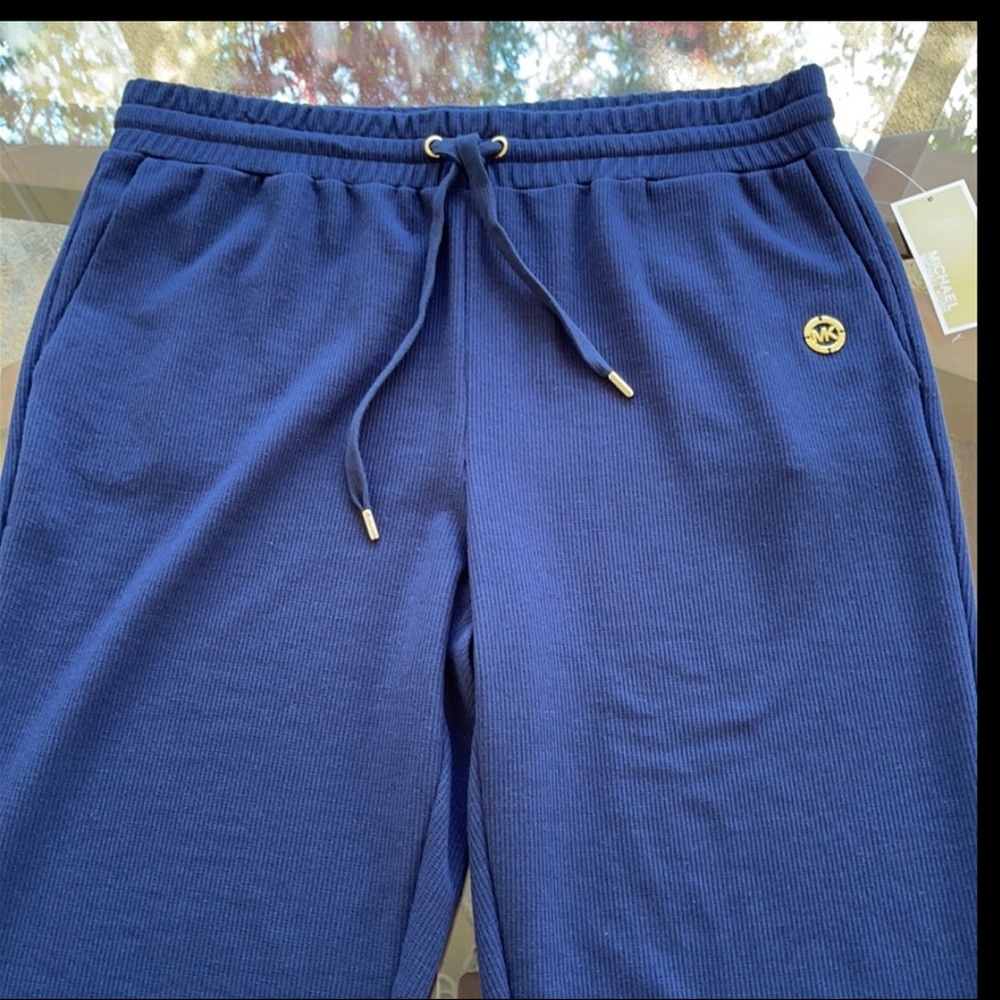 Women’s Michael Kors Slinky Waffle Knit Drawstring Joggers size L